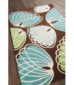 Chandra INHABIT INH-21607 7 ft. 9 in. X 10 ft. 6 in. Rect. Rug - Brown, Green, Blue, White Chandra INHABIT INH-21607 7 ft. 9 in. X 10 ft. 6 in. Rect. Rug - Brown, Green, Blue, White