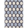 Chandra INHABIT INH-21611 7 ft. 9 in. X 10 ft. 6 in. Rect. Rug - Blue, Brown, White Chandra INHABIT INH-21611 7 ft. 9 in. X 10 ft. 6 in. Rect. Rug - Blue, Brown, White