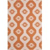 Chandra LIMA LIM-25716 3 ft. X 5 ft. Rect. Rug - White, Orange