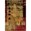 Chandra NIRVANA NIR-6602 7 ft. 9 in. X 10 ft. 6 in. Rect. Rug - Burgundy, Green, Tan, Black, Brown