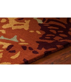 Chandra NIRVANA NIR-6604 7 ft. 9 in. X 10 ft. 6 in. Rect. Rug - Green, Red, Burgundy, Brown