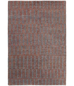 Chandra SELENE SEL-48903 7 ft. 9 in. X 10 ft. 6 in. Rect. Rug - Blue, Rust