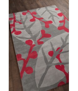 Chandra STELLA STE-52086 5 ft. X 7 ft. 6 in. Rect. Rug - Grey, Red