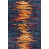Chandra STELLA STE-52166 5 ft. X 7 ft. 6 in. Rect. Rug - Blue, Grey, Red, Orange
