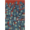 Chandra STELLA STE-52249 5 ft. X 7 ft. 6 in. Rect. Rug - Blue, Red, Charcoal