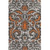 Chandra STELLA STE-52253 5 ft. X 7 ft. 6 in. Rect. Rug - Grey, White, Orange