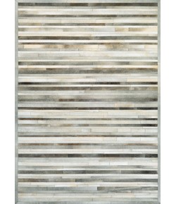 Couristan Chalet Plank Grey/Ivory Area Rug 3 ft. 6 in. X 5 ft. 6 in. Rectangle