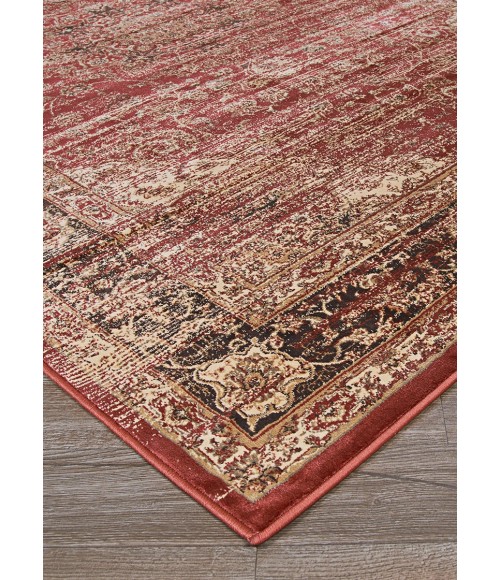 Couristan Zahara Persian Vase Extra Large Red/Black/Oatmeal Area Rug