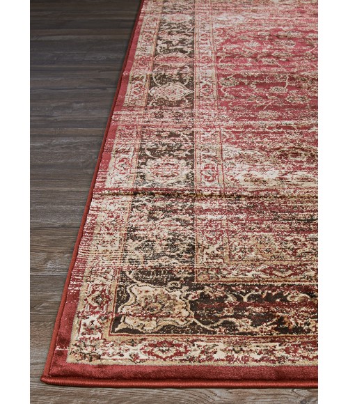 Couristan Zahara Persian Vase 3' x 5' Red/Black/Oatmeal Area Rug