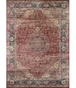 Couristan Zahara Persian Vase Red/Blk/Oatmeal Area Rug 3 ft. 11 in. X 5 ft. 3 in. Rectangle