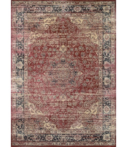 Couristan Zahara Persian Vase 3' x 5' Red/Black/Oatmeal Area Rug