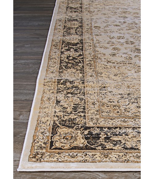 Couristan Zahara Persian Vase Extra Large Oatmeal/Black Area Rug