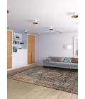 Zahara Area Rug Couristan Zahara Lotus Medallion Extra Large Black/Red/Oatmeal Area Rug