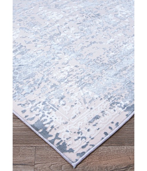 Couristan Europa Himalia 8' Runner Luna Grey  Area Rug