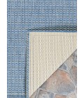 Couristan Recife Saddlestitch 8' Runner Champagne/Blue Area Rug