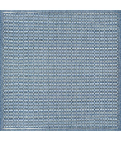 Couristan Recife Saddlestitch 8' Runner Champagne/Blue Area Rug