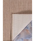 Couristan Recife Saddlestitch 4' x 6' Cocoa/Natural Area Rug