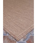 Couristan Recife Saddlestitch 4' x 6' Cocoa/Natural Area Rug