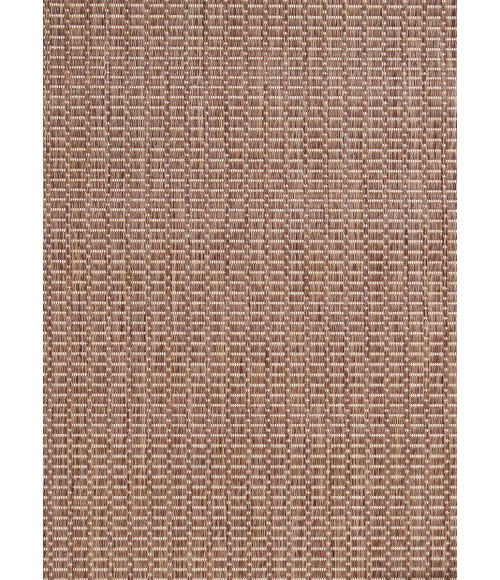 Couristan Recife Saddlestitch 9' Round Cocoa/Natural Area Rug