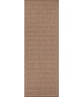 Couristan Recife Saddlestitch 4' x 6' Cocoa/Natural Area Rug