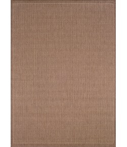 Couristan Recife Saddlestitch Cocoa/Natural Area Rug 7 ft. 6 in. X 7 ft. 6 in. Square