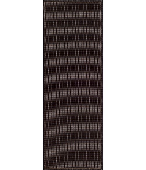 Couristan Recife Saddlestitch Extra Large Black/Cocoa Area Rug