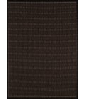 Couristan Recife Saddlestitch 6' x 9' Black/Cocoa Area Rug