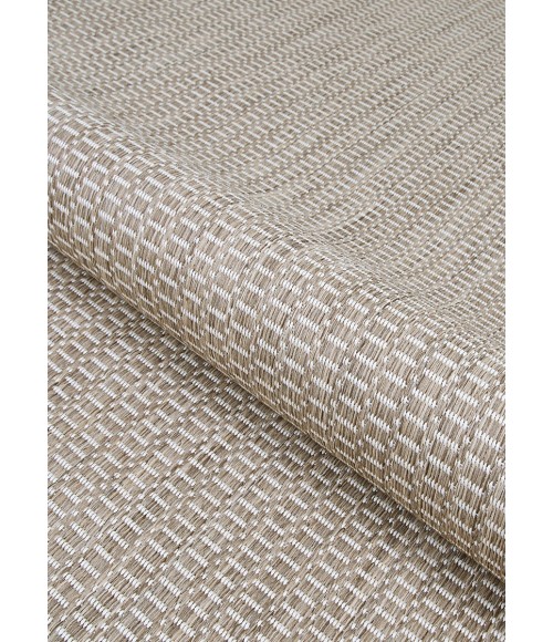 Couristan Recife Saddlestitch 5' x 8' Champagne/Taupe Area Rug