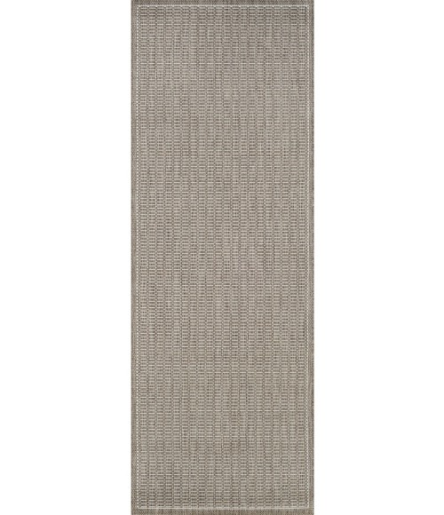 Couristan Recife Saddlestitch 5' x 8' Champagne/Taupe Area Rug