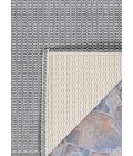 Couristan Recife Saddlestitch Square Grey/White Area Rug