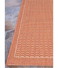 Couristan Recife Saddlestitch 2' x 4' Terra Cotta/Natural Area Rug