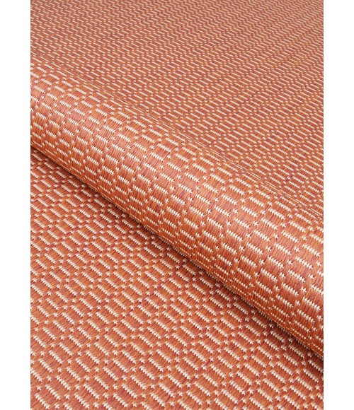 Couristan Recife Saddlestitch 2' x 4' Terra Cotta/Natural Area Rug