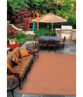 Couristan Recife Saddlestitch 2' x 4' Terra Cotta/Natural Area Rug