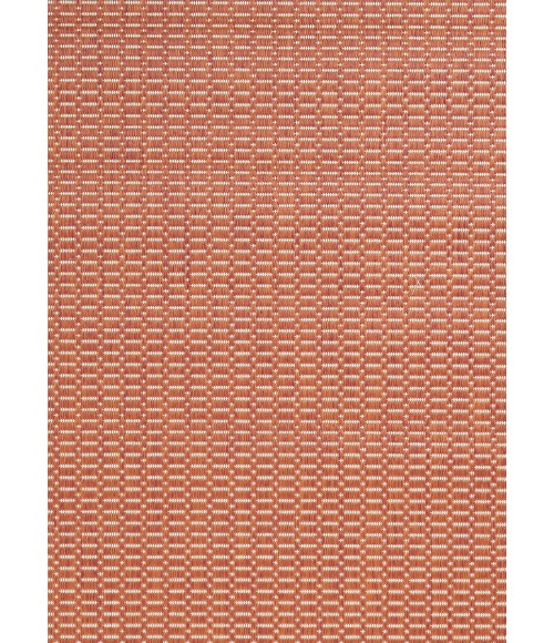 Couristan Recife Saddlestitch 9' Round Terra Cotta/Natural Area Rug