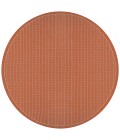 Couristan Recife Saddlestitch 9' Round Terra Cotta/Natural Area Rug