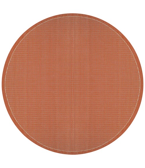 Couristan Recife Saddlestitch 2' x 4' Terra Cotta/Natural Area Rug