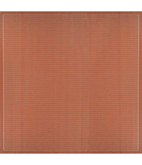 Couristan Recife Saddlestitch 2' x 4' Terra Cotta/Natural Area Rug