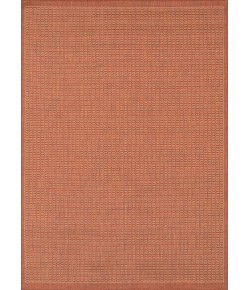 Couristan Recife Saddlestitch Terracotta/Natrl Area Rug 7 ft. 6 in. X 7 ft. 6 in. Round