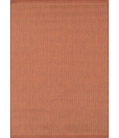 Couristan Recife Saddlestitch 2' x 4' Terra Cotta/Natural Area Rug