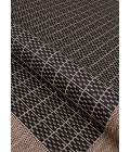 Couristan Recife Checkered Field 2' x 4' Black/Cocoa Area Rug