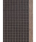 Couristan Recife Checkered Field 2' x 4' Black/Cocoa Area Rug