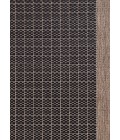 Couristan Recife Checkered Field 8' Runner Black/Cocoa Area Rug