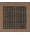 Couristan Recife Checkered Field 8' Runner Black/Cocoa Area Rug
