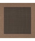 Couristan Recife Checkered Field 2' x 4' Black/Cocoa Area Rug