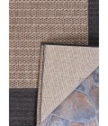 Couristan Recife Cocoa/Black 1005/2500 5 ft. 10 in. X 9 ft. 2 in. Rectangle Rug
