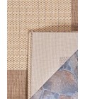 Couristan Recife Checkered Field Square Natural/Cocoa Area Rug