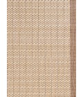 Couristan Recife Checkered Field Square Natural/Cocoa Area Rug