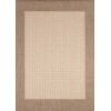 Couristan Recife Checkered Fiel Dnatural/Cocoa Area Rug 5 ft. 10 in. X 9 ft. 2 in. Rectangle
