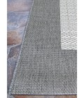 Couristan Recife Checkered Field 6' x 9' Grey/White Area Rug