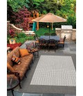 Couristan Recife Checkered Field 6' x 9' Grey/White Area Rug